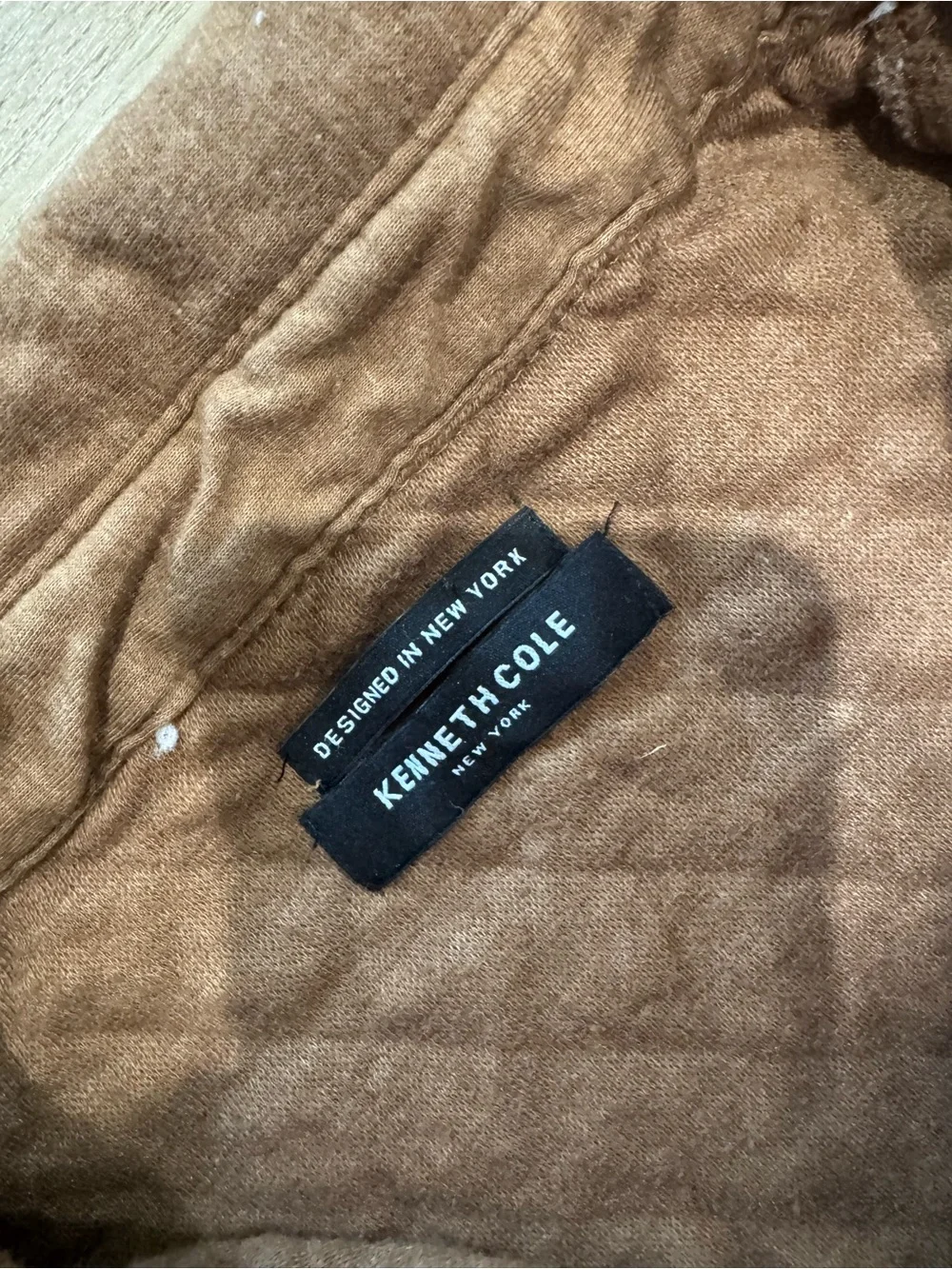 Kenneth Cole quilted button